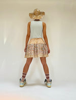 Double mini volant skirt