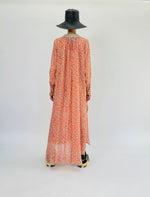 Robe longue à volants