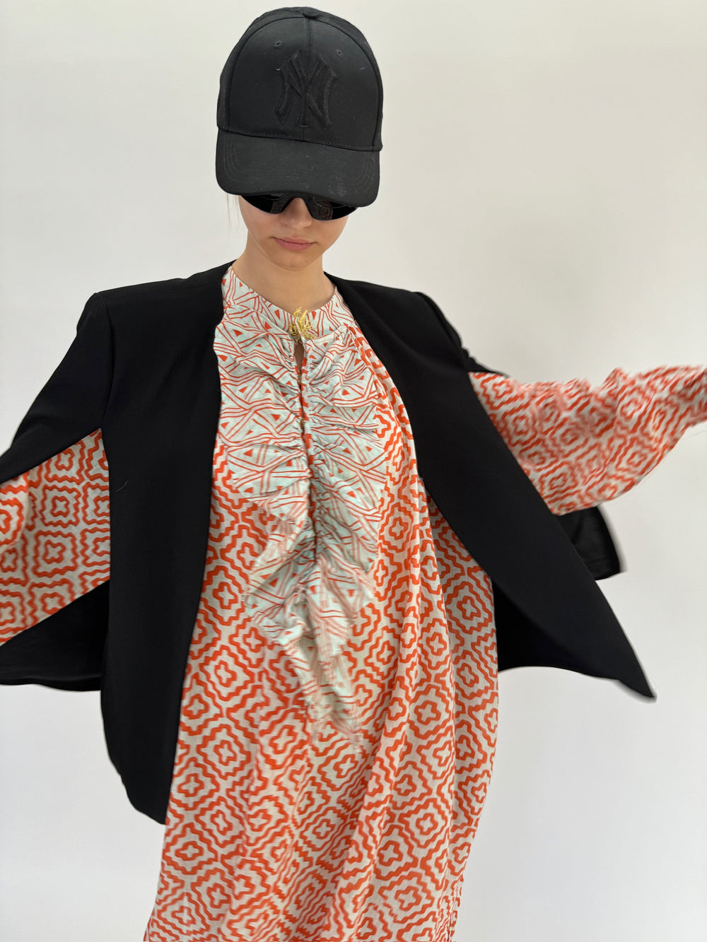 Robe longue à volants
