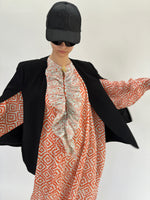 Robe longue à volants