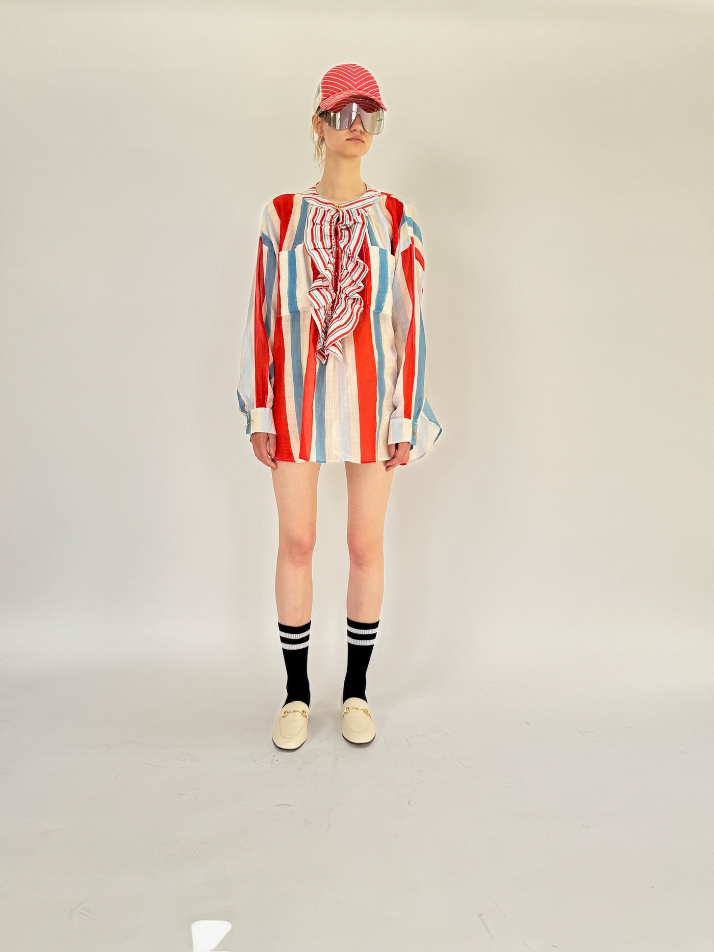 Chemise à volants