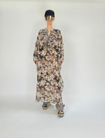 Robe longue à volants