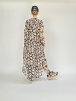 Robe longue à volants