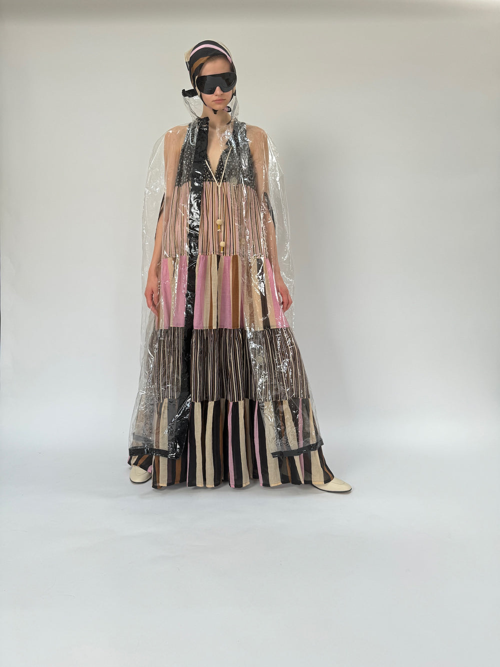 Maxi robe hippie sans manches