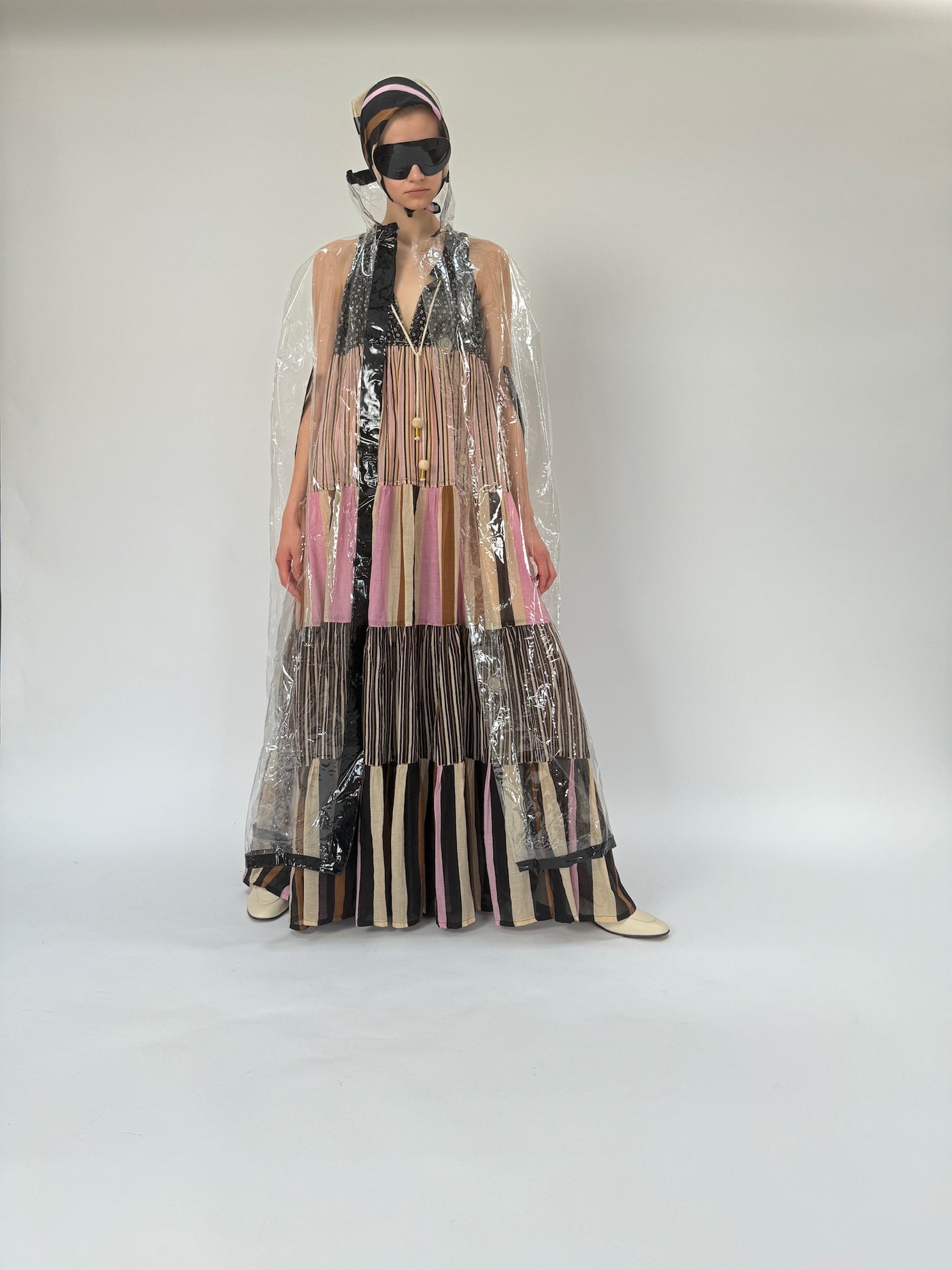 Maxi robe hippie sans manches