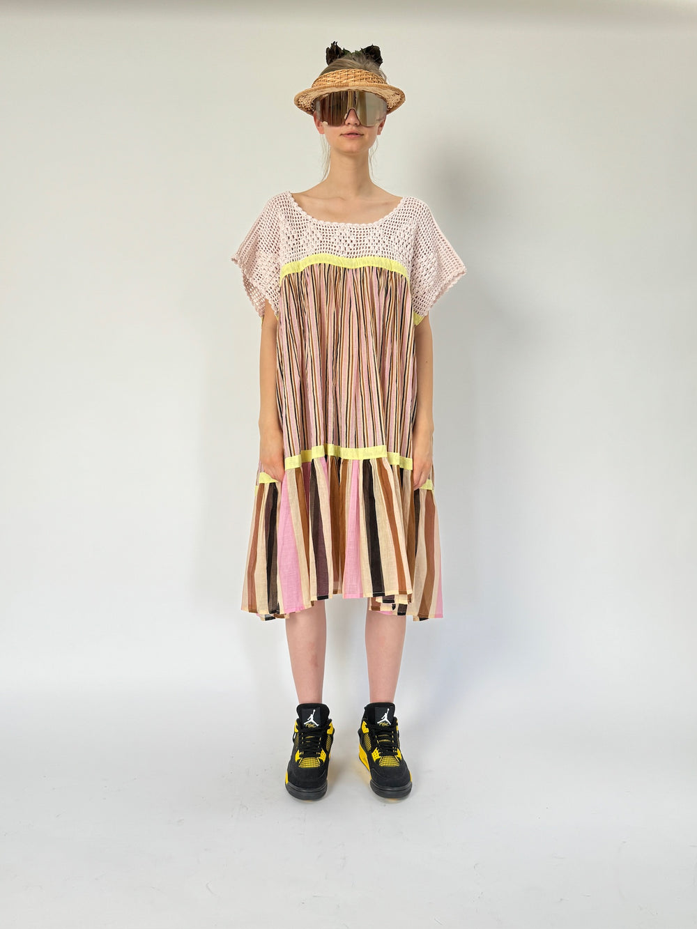 Robe coupe-vent courte au crochet