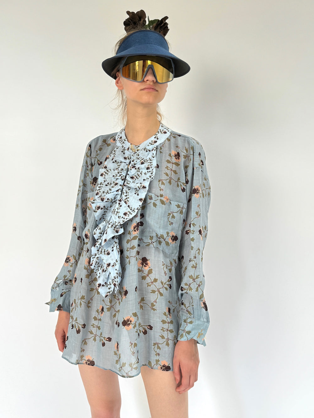 Chemise à volants