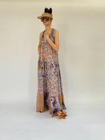 Maxi robe hippie sans manches