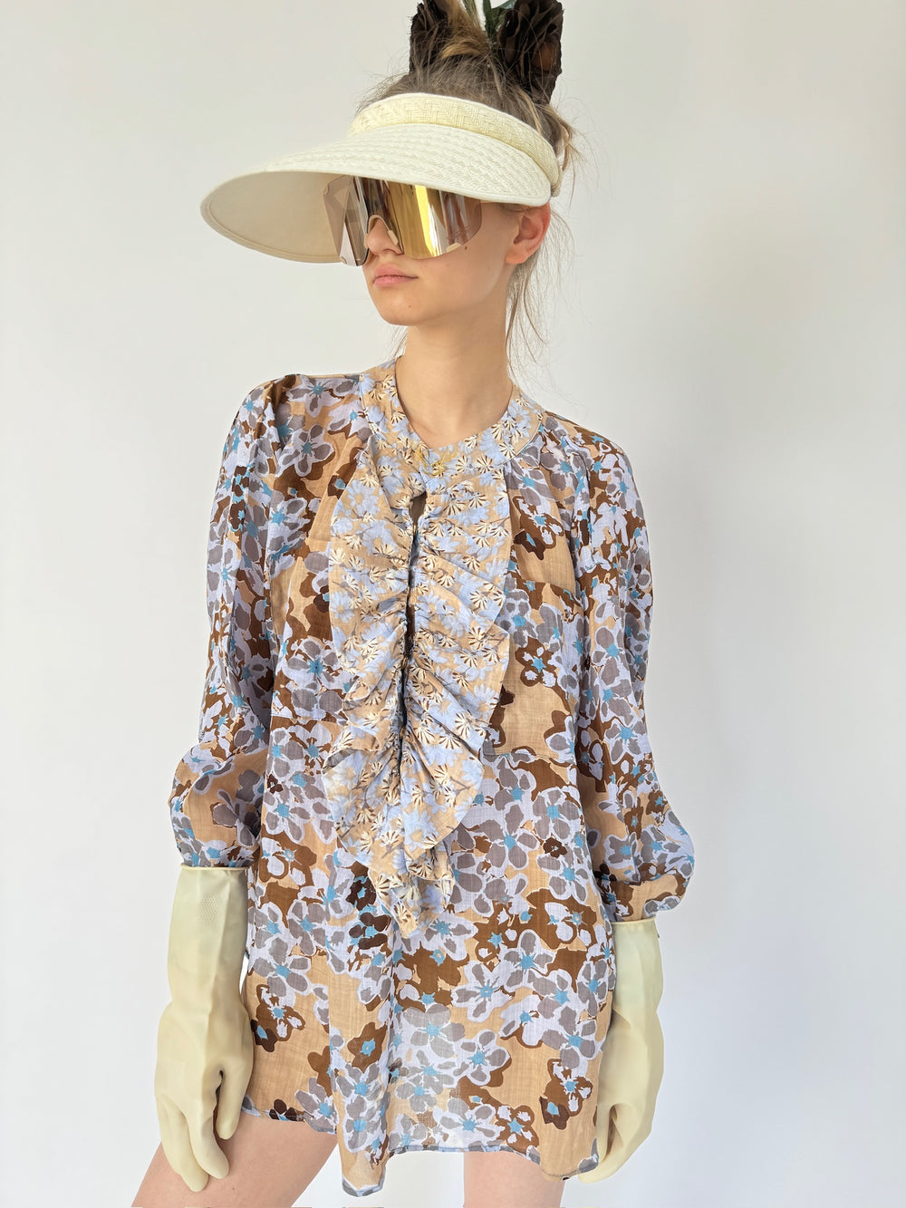 Chemise à volants