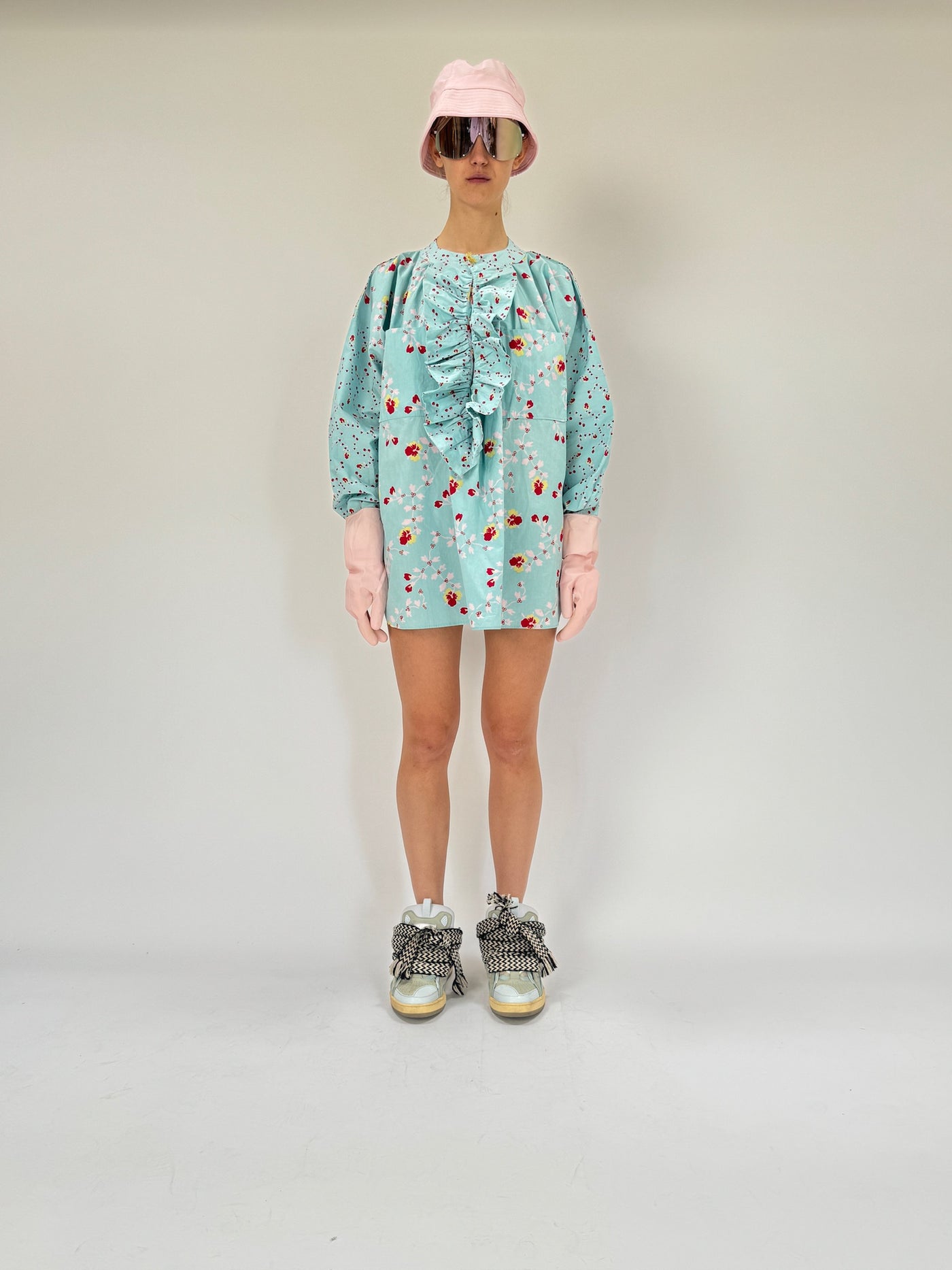 Chemise à volants