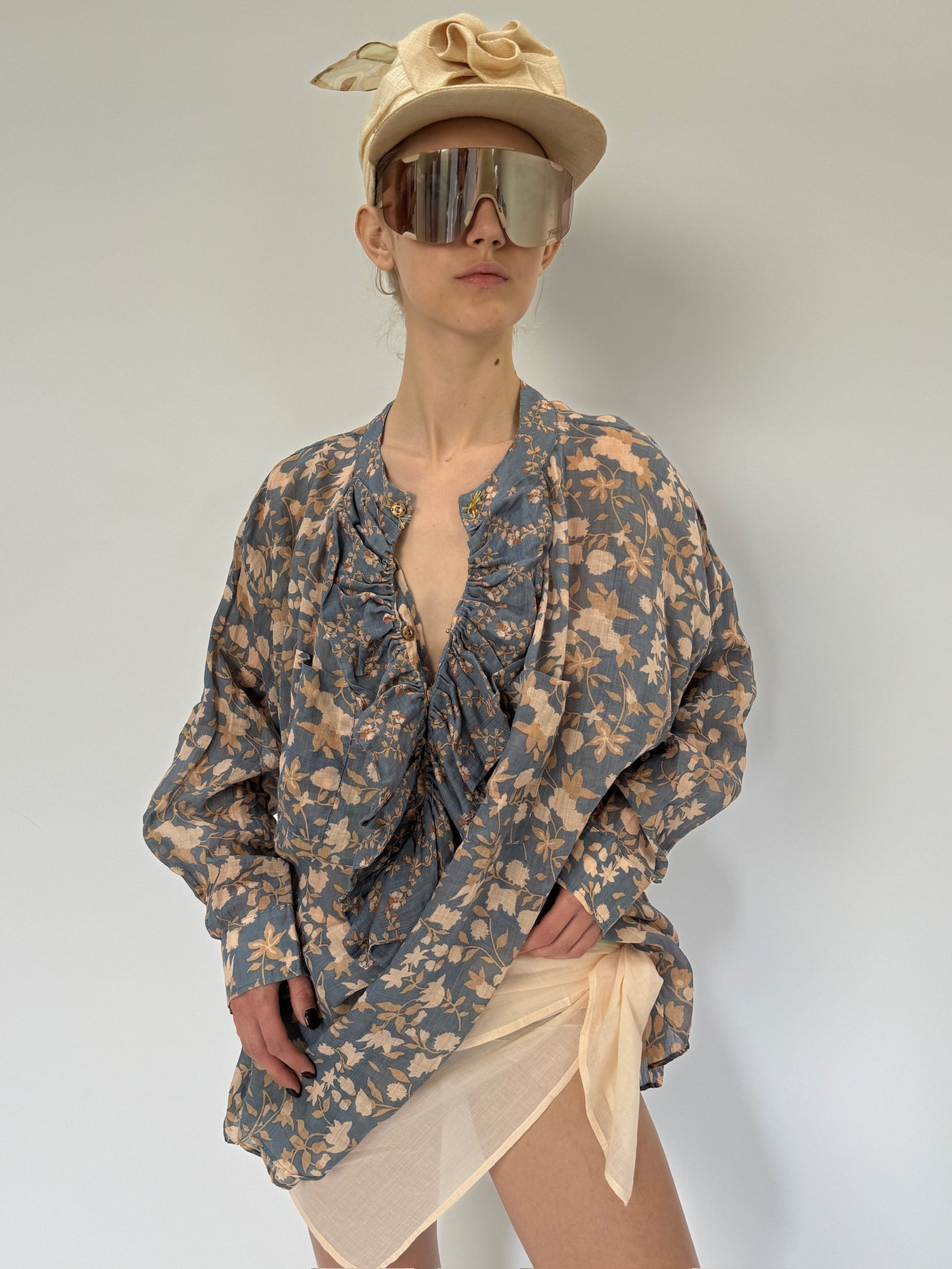 Chemise à volants