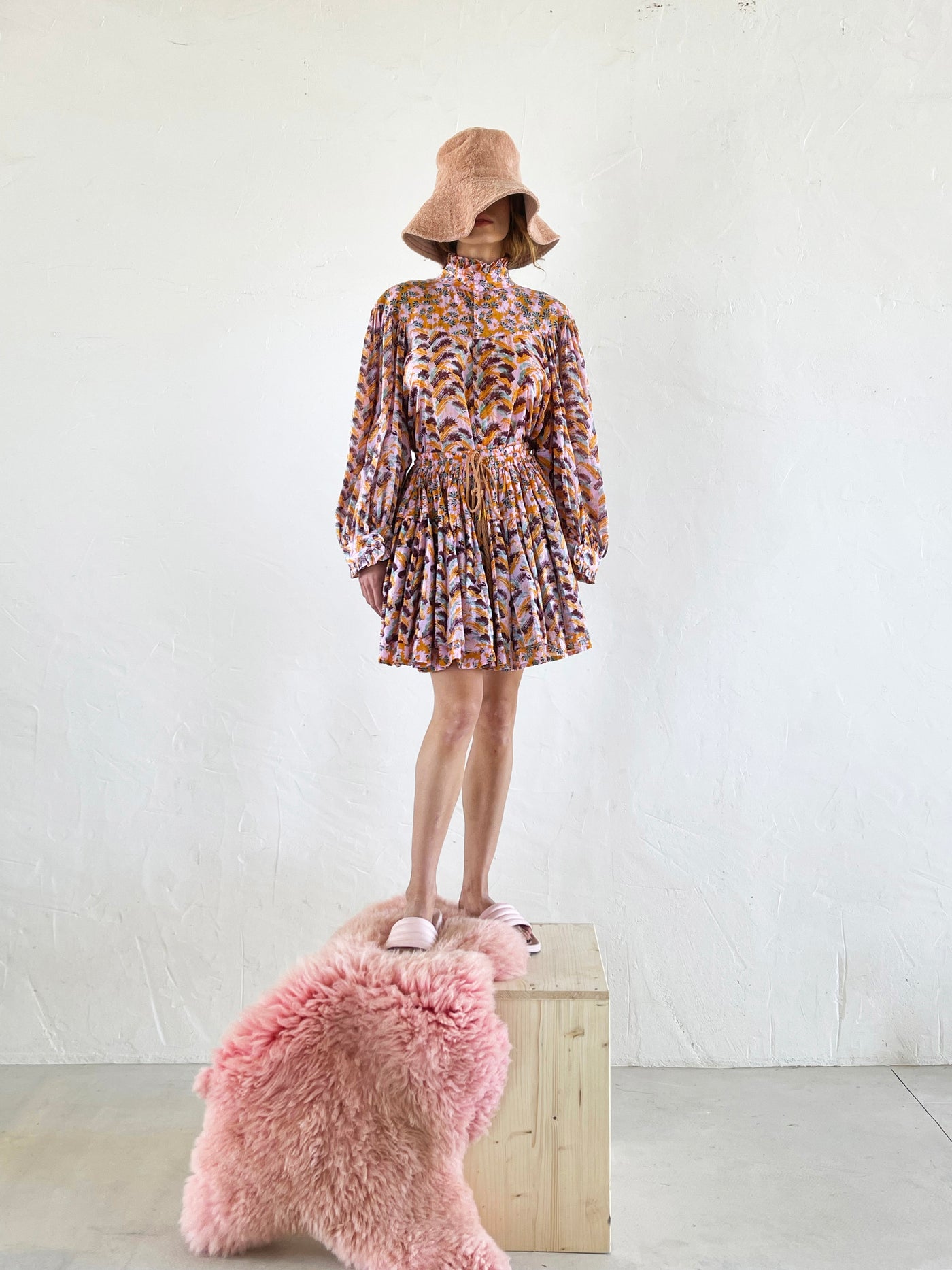 Double Mini Volant Skirt