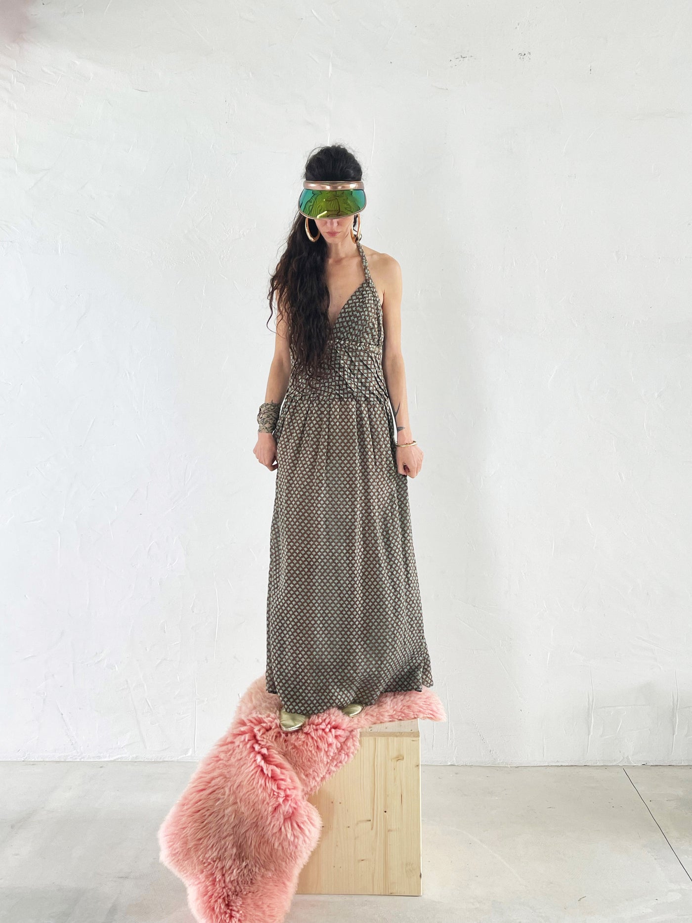 Braid Halterneck Dress