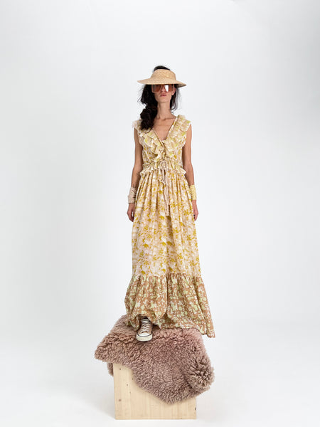Marie Antoinette Dress in light linen YVONNE S for Women – Yvonne S OFFICIAL