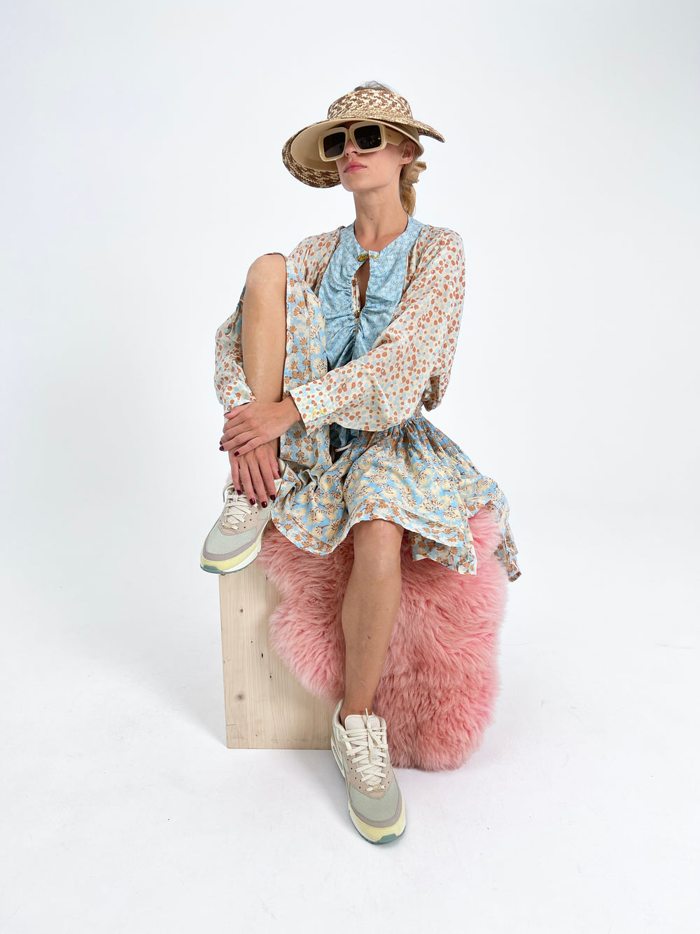 Mini Jupe double avec Volant