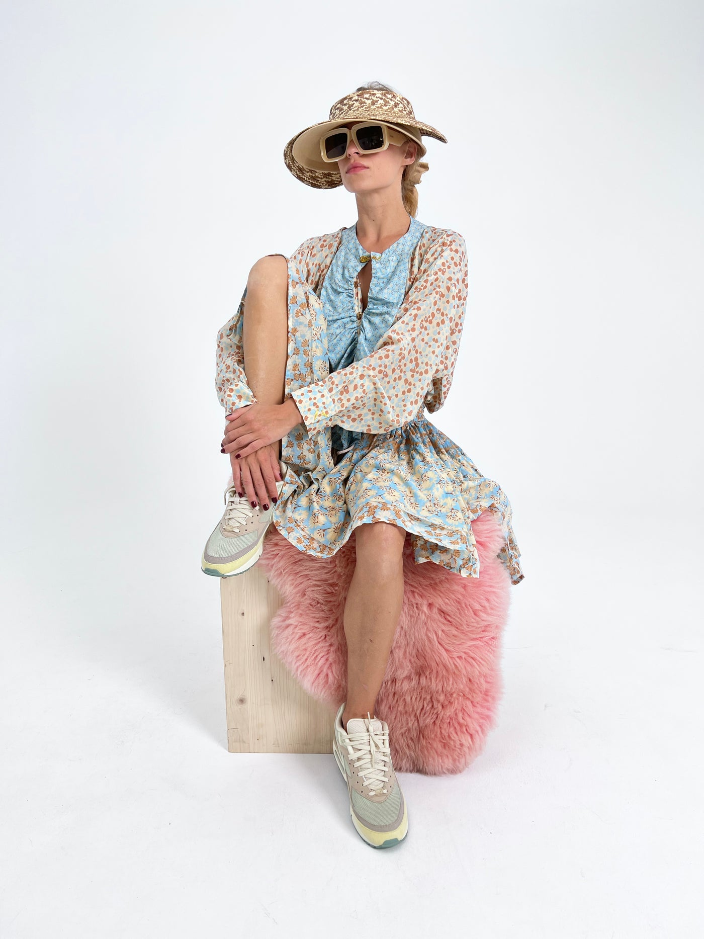 Mini Jupe double avec Volant