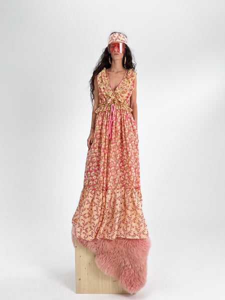 Marie Antoinette Dress in light linen YVONNE S for Women – Yvonne S OFFICIAL
